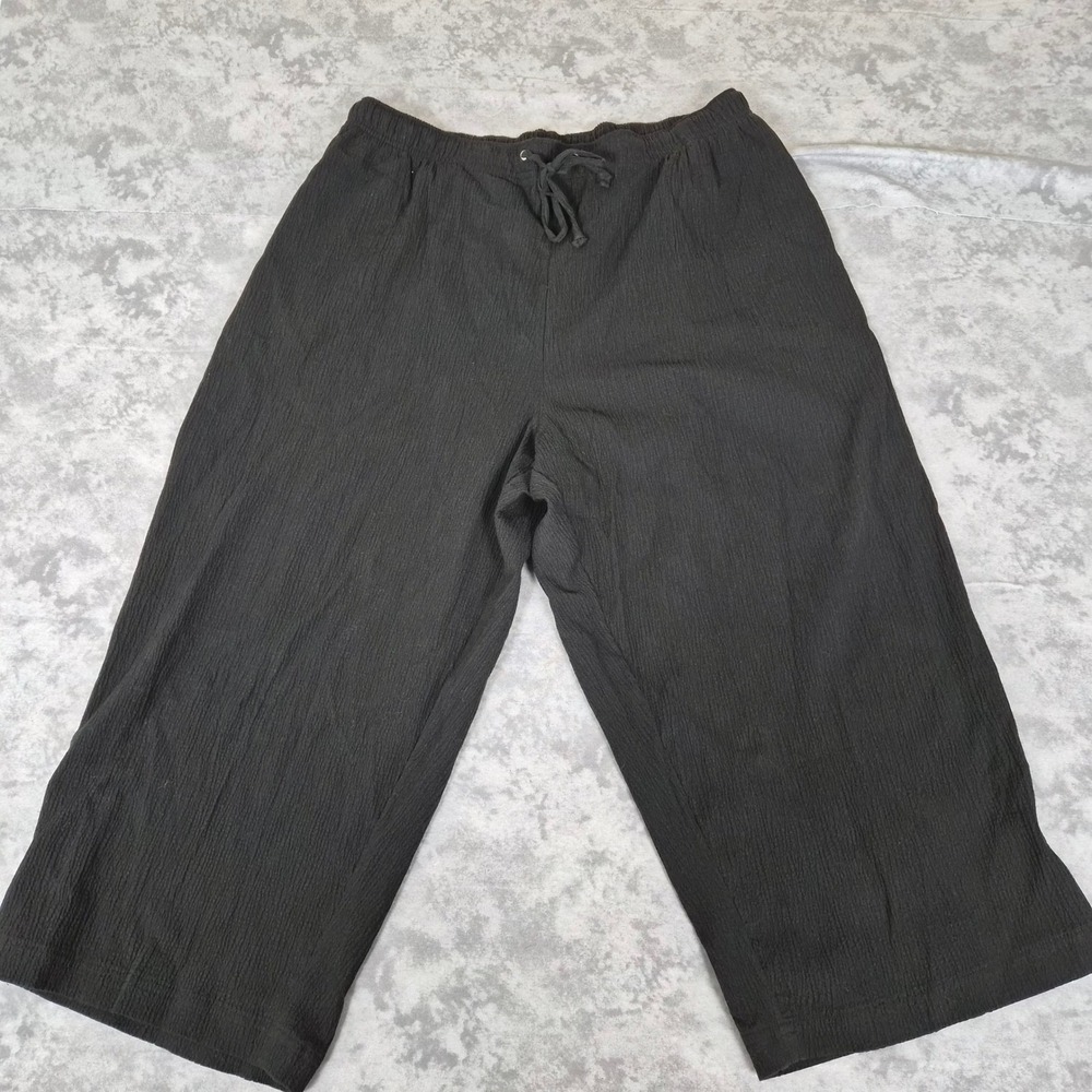 White Stag Gauze Pants Women 2X Plus Size Gorpcore Loungewear Minimalist Coastal